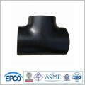 black painting steel pipe fitting butt welded equal tee and unequal tee SCH40